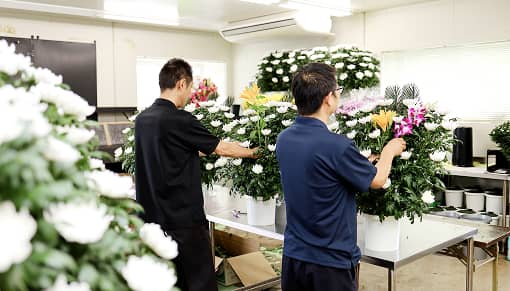 生花センターの様子